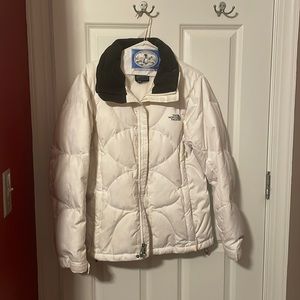 North face womens white ski jacket